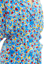Yves Saint Laurent Floral Printed Silk Dress Dress arcadeshops.com