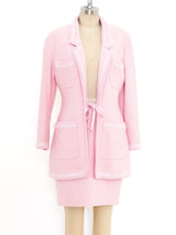Chanel Baby Pink Tweed Suit Suit arcadeshops.com