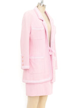 Chanel Baby Pink Tweed Suit Suit arcadeshops.com