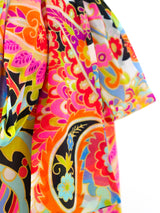 Psychedelic Paisley Printed Chiffon Top Top arcadeshops.com