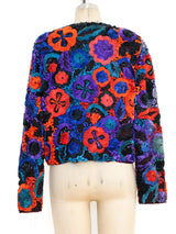 Dimensional Ribbon Embellished Cropped Jacket Jacket arcadeshops.com