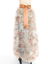 Adolfo Marabou Feather Skirt Bottom arcadeshops.com