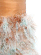 Adolfo Marabou Feather Skirt Bottom arcadeshops.com