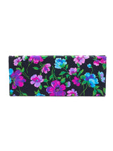 1960's Floral Printed Satin Clutch Accessory arcadeshops.com
