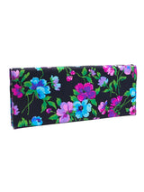 1960's Floral Printed Satin Clutch Accessory arcadeshops.com