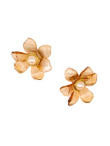 Lucite Flower Ear Clips Accessory arcadeshops.com