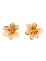 Lucite Flower Ear Clips Accessory arcadeshops.com
