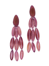 Blush Disc Fringe Earrings Accessory arcadeshops.com