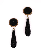 Bead Embellished Tear Drop Earrings Accessory arcadeshops.com
