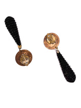 Bead Embellished Tear Drop Earrings Accessory arcadeshops.com