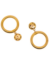 Ribbed Hoop Earrings Accessory arcadeshops.com