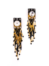 Fringed Crystal Earrings Accessory arcadeshops.com
