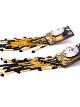 Fringed Crystal Earrings Accessory arcadeshops.com