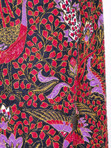 Bird Print Quilted Maxi Skirt Bottom arcadeshops.com