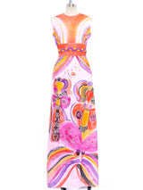 Hand Painted Sleeveless Maxi Dress arcadeshops.com