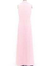 Malcolm Starr Pink Silk Sleeveless Shirt Dress Dress arcadeshops.com