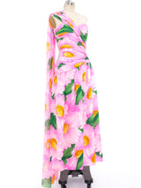 Floral Silk Chiffon Scarf Dress Dress arcadeshops.com