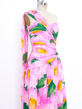 Floral Silk Chiffon Scarf Dress Dress arcadeshops.com