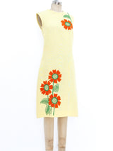 Floral Embroidered Linen Dress Dress arcadeshops.com