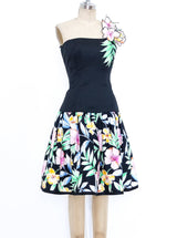 Victor Costa Floral Bustier Dress Dress arcadeshops.com