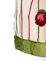 Victor Costa Floral Printed Satin Skirt Bottom arcadeshops.com