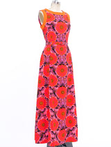 Floral Printed Cotton Maxi Dress Dress arcadeshops.com