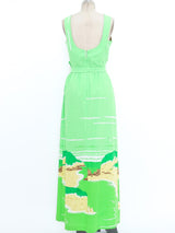 Landscape Printed Sleeveless Hawaiian Dress Dress arcadeshops.com