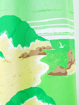 Landscape Printed Sleeveless Hawaiian Dress Dress arcadeshops.com