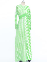 Chevron Printed Maxi Dress Dress arcadeshops.com
