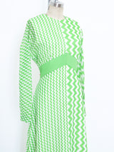 Chevron Printed Maxi Dress Dress arcadeshops.com
