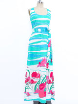 Wave and Shell Printed Maxi Dress Dress arcadeshops.com