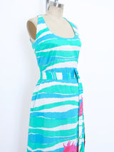 Wave and Shell Printed Maxi Dress Dress arcadeshops.com