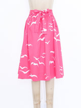 Gucci Bird Printed Wrap Skirt Bottom arcadeshops.com
