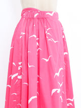 Gucci Bird Printed Wrap Skirt Bottom arcadeshops.com