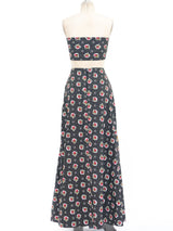 Floral Maxi Skirt with Sashes Suit arcadeshops.com