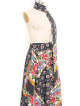 Floral Maxi Skirt with Sashes Suit arcadeshops.com