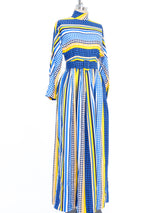 Dot and Stripe Printed Silk Dress Dress arcadeshops.com