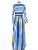 Dot and Stripe Printed Silk Dress Dress arcadeshops.com