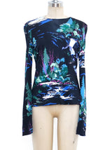 Balenciaga Printed Jersey Top Top arcadeshops.com