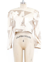 Nolan Miller Graphic Printed Cropped Jacket Jacket arcadeshops.com
