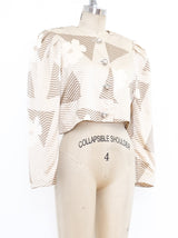Nolan Miller Graphic Printed Cropped Jacket Jacket arcadeshops.com