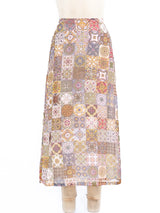 Todd Oldham Tile Printed Skirt Bottom arcadeshops.com
