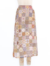 Todd Oldham Tile Printed Skirt Bottom arcadeshops.com