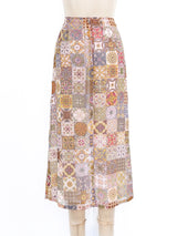 Todd Oldham Tile Printed Skirt Bottom arcadeshops.com