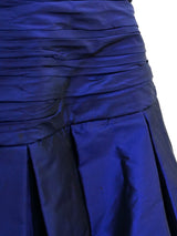 Vicky Tiel Ruched Silk Taffeta Party Dress Dress arcadeshops.com