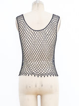 Bead Embellished Crochet Tank Top arcadeshops.com