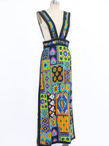 Neon Patchwork Printed Jumper Dress arcadeshops.com