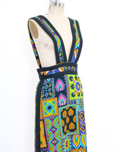 Neon Patchwork Printed Jumper Dress arcadeshops.com