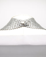 Aluminum Chainmail Bib Necklace Accessory arcadeshops.com