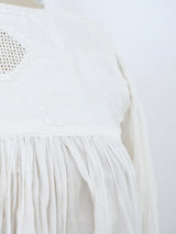 Pleated Peasant Blouse Top arcadeshops.com